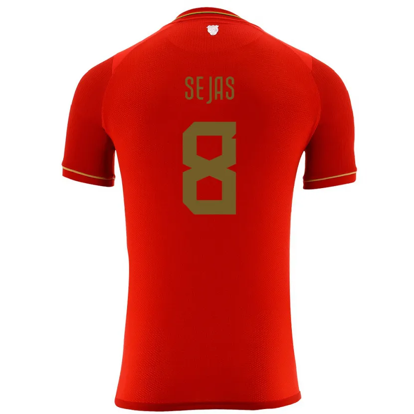 Danxen Women Bolivia Carlos Sejas #8 Red Away Jersey 24-26 T-Shirt