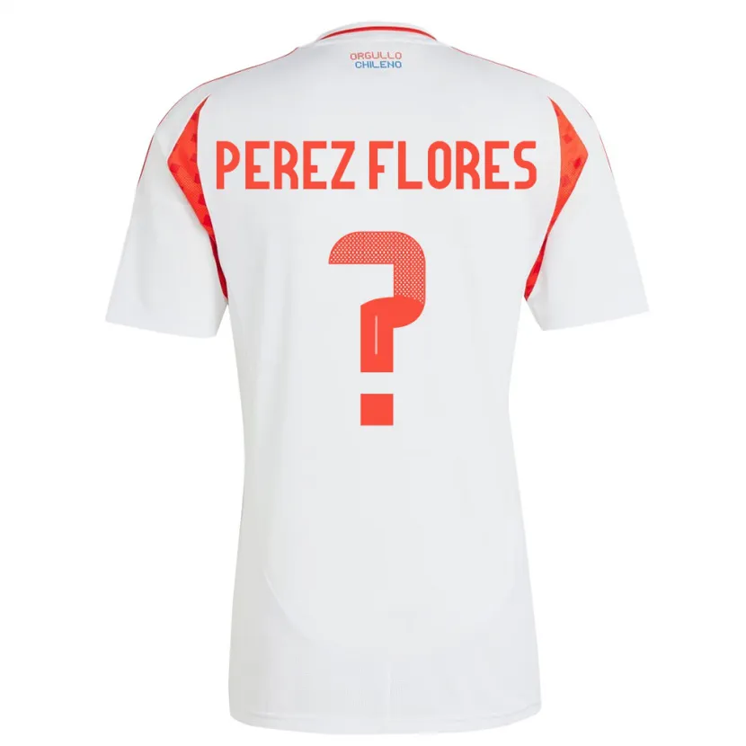 Danxen Women Chile Benjamín Pérez Flores #0 White Away Jersey 24-26 T-Shirt