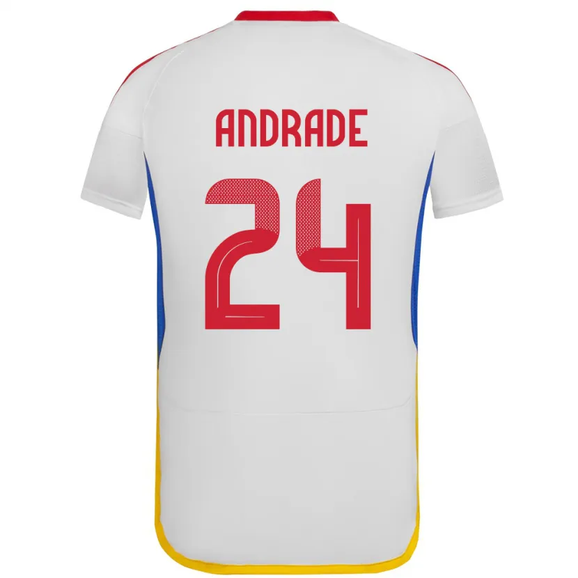 Danxen Women Venezuela Kervin Andrade #24 White Away Jersey 24-26 T-Shirt