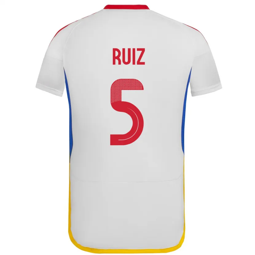 Danxen Women Venezuela Emerson Ruíz #5 White Away Jersey 24-26 T-Shirt