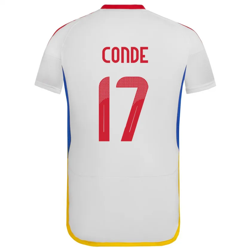 Danxen Women Venezuela Óscar Conde #17 White Away Jersey 24-26 T-Shirt