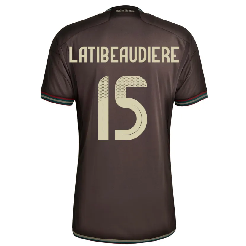 Danxen Women Jamaica Joel Latibeaudiere #15 Night Brown Away Jersey 24-26 T-Shirt