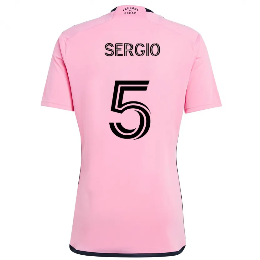 Danxen Kid Sergio Busquets #5 Pink Home Jersey 2024/25 T-Shirt