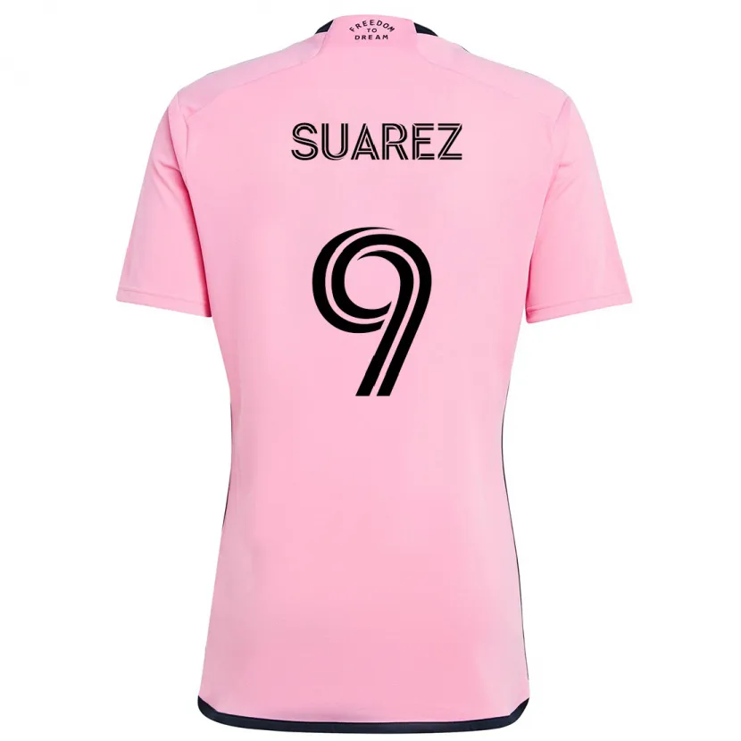 Danxen Kid Luis Suárez #9 Pink Home Jersey 2024/25 T-Shirt