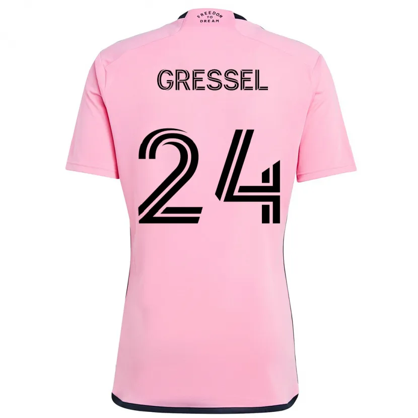 Danxen Kid Julian Gressel #24 Pink Home Jersey 2024/25 T-Shirt