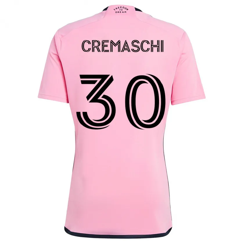 Danxen Kid Benja Cremaschi #30 Pink Home Jersey 2024/25 T-Shirt