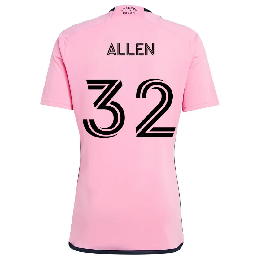 Danxen Kid Noah Allen #32 Pink Home Jersey 2024/25 T-Shirt