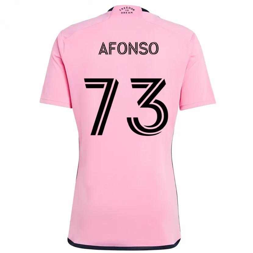 Danxen Kid Leo Afonso #73 Pink Home Jersey 2024/25 T-Shirt