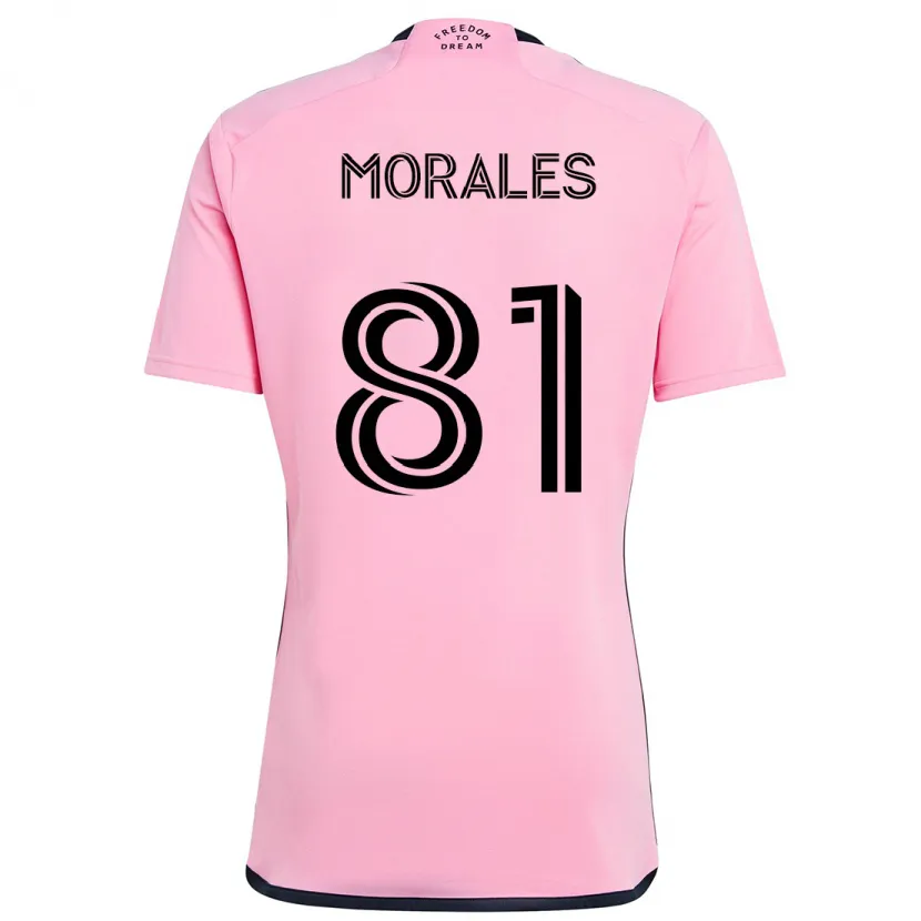 Danxen Kid Santiago Morales #81 Pink Home Jersey 2024/25 T-Shirt