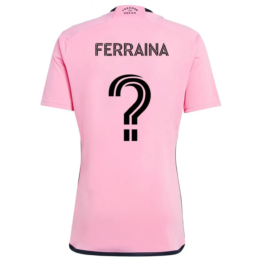 Danxen Kid Giovanni Ferraina #0 Pink Home Jersey 2024/25 T-Shirt