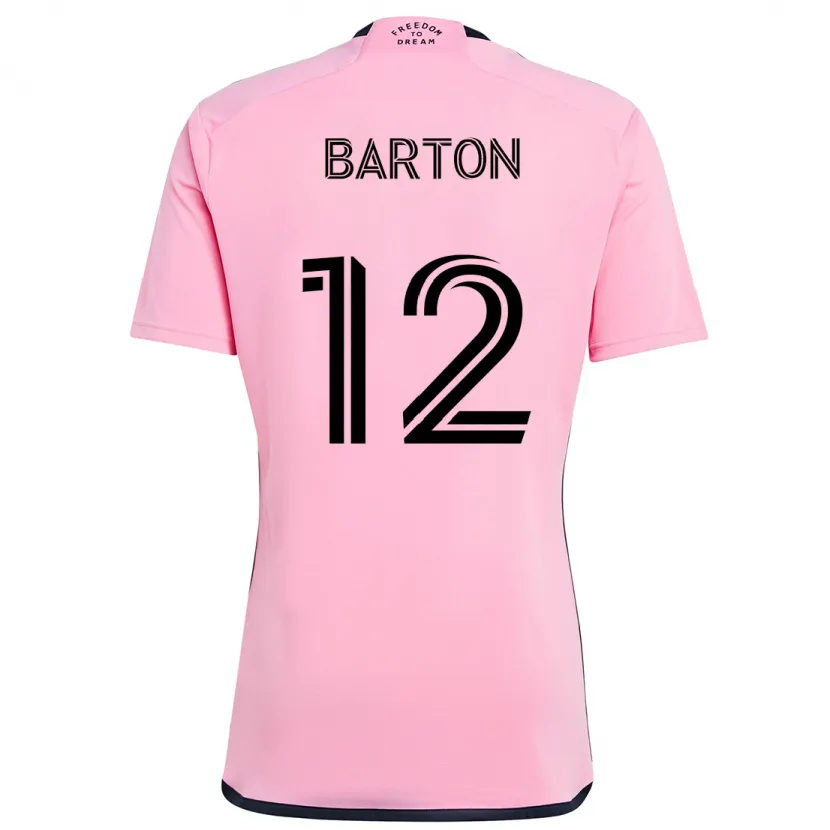 Danxen Kid Tye Barton #12 Pink Home Jersey 2024/25 T-Shirt