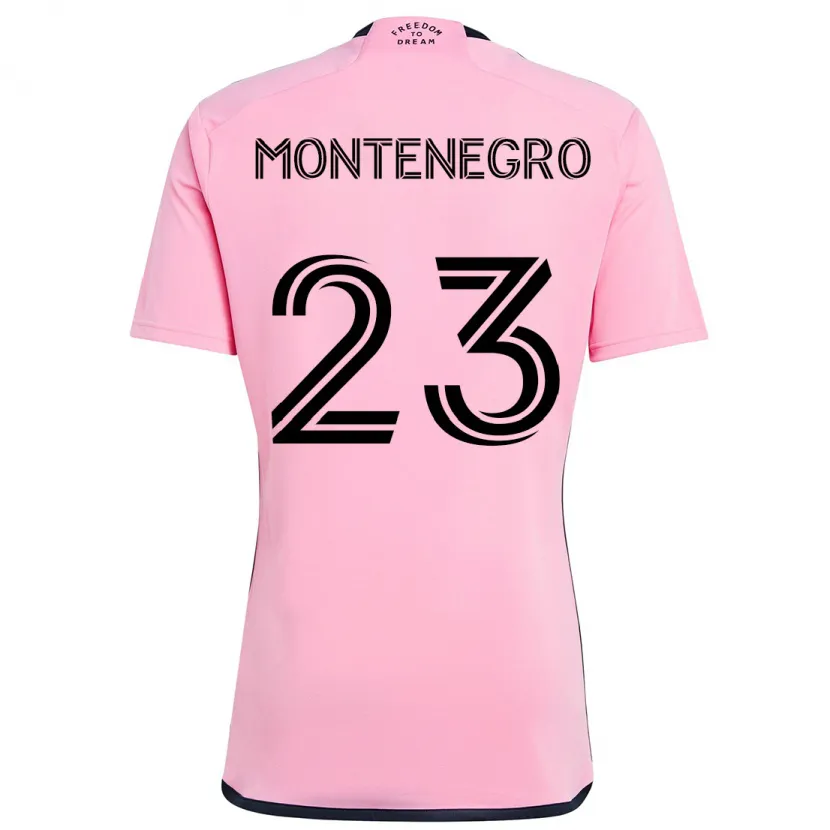 Danxen Kid Ricardo Montenegro #23 Pink Home Jersey 2024/25 T-Shirt