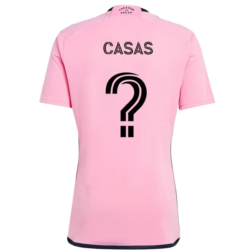 Danxen Kid André Casas #0 Pink Home Jersey 2024/25 T-Shirt