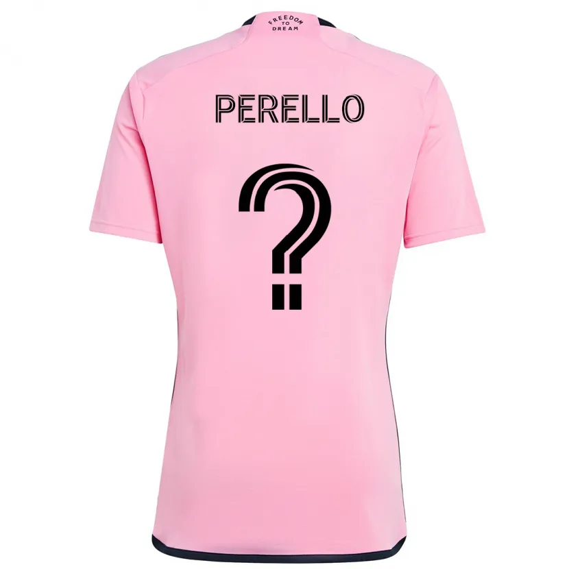 Danxen Kid Sergio Perello #0 Pink Home Jersey 2024/25 T-Shirt