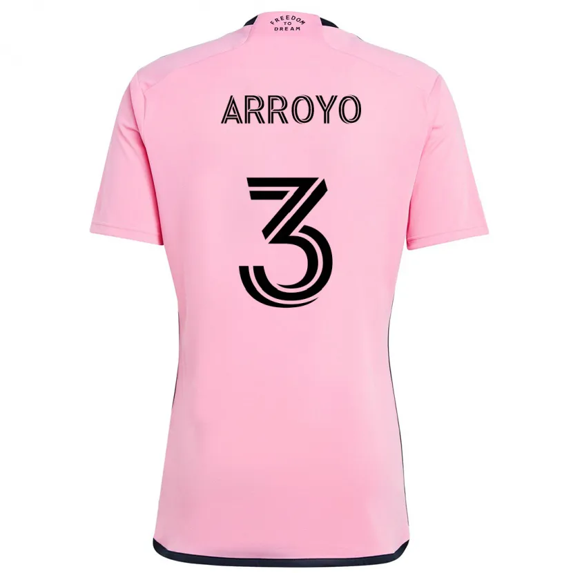 Danxen Kid Dixon Arroyo #3 Pink Home Jersey 2024/25 T-Shirt