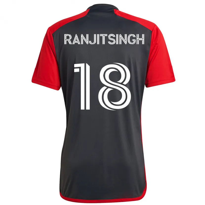 Danxen Kid Greg Ranjitsingh #18 Grayn Red Home Jersey 2024/25 T-Shirt