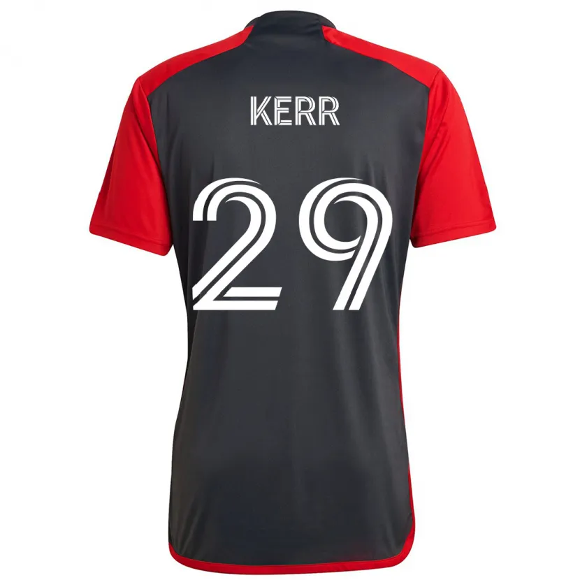 Danxen Kid Deandre Kerr #29 Grayn Red Home Jersey 2024/25 T-Shirt