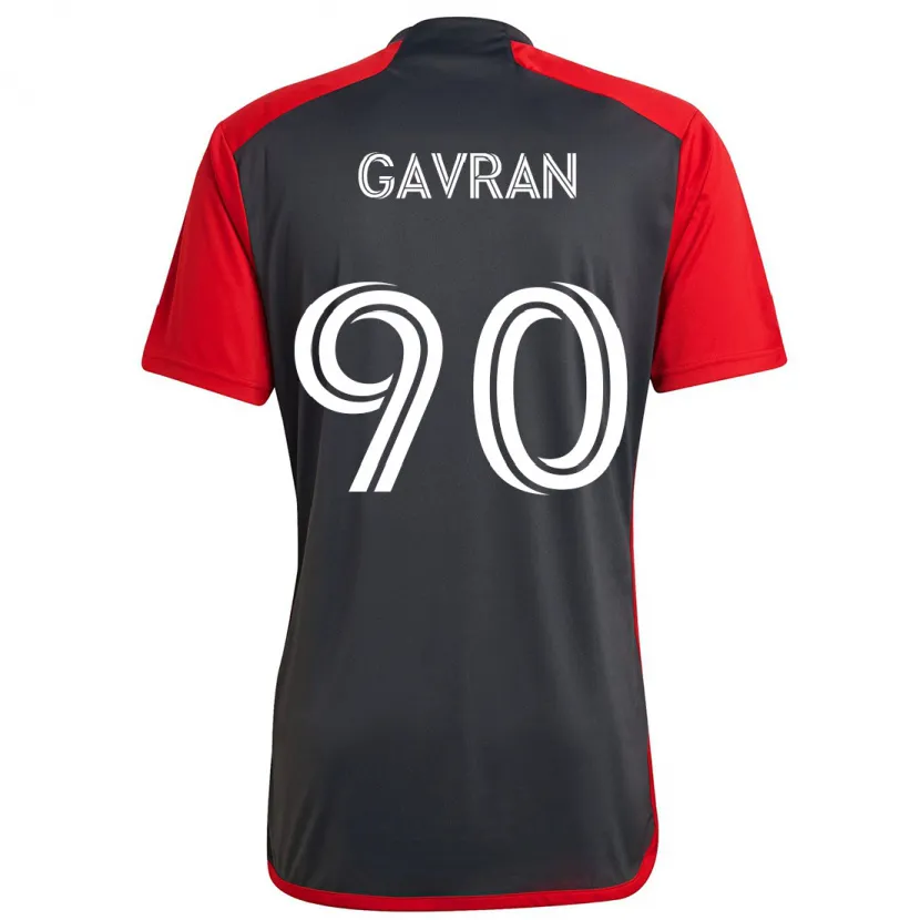 Danxen Kid Luka Gavran #90 Grayn Red Home Jersey 2024/25 T-Shirt