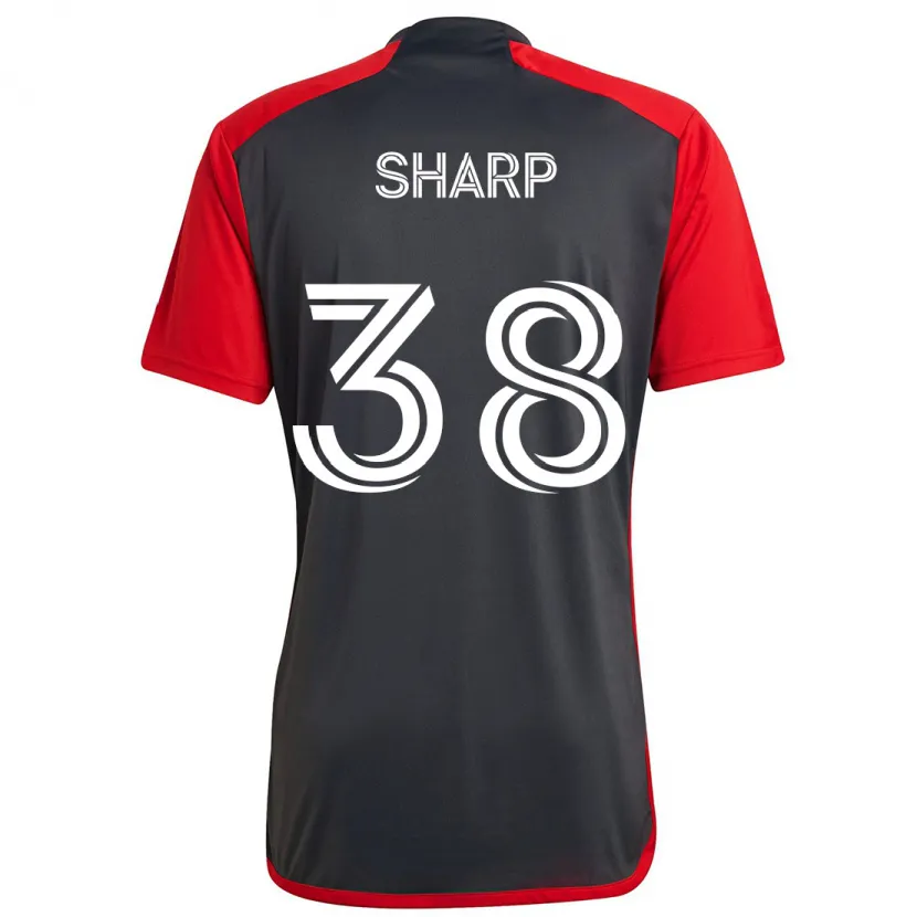 Danxen Kid Charlie Sharp #38 Grayn Red Home Jersey 2024/25 T-Shirt