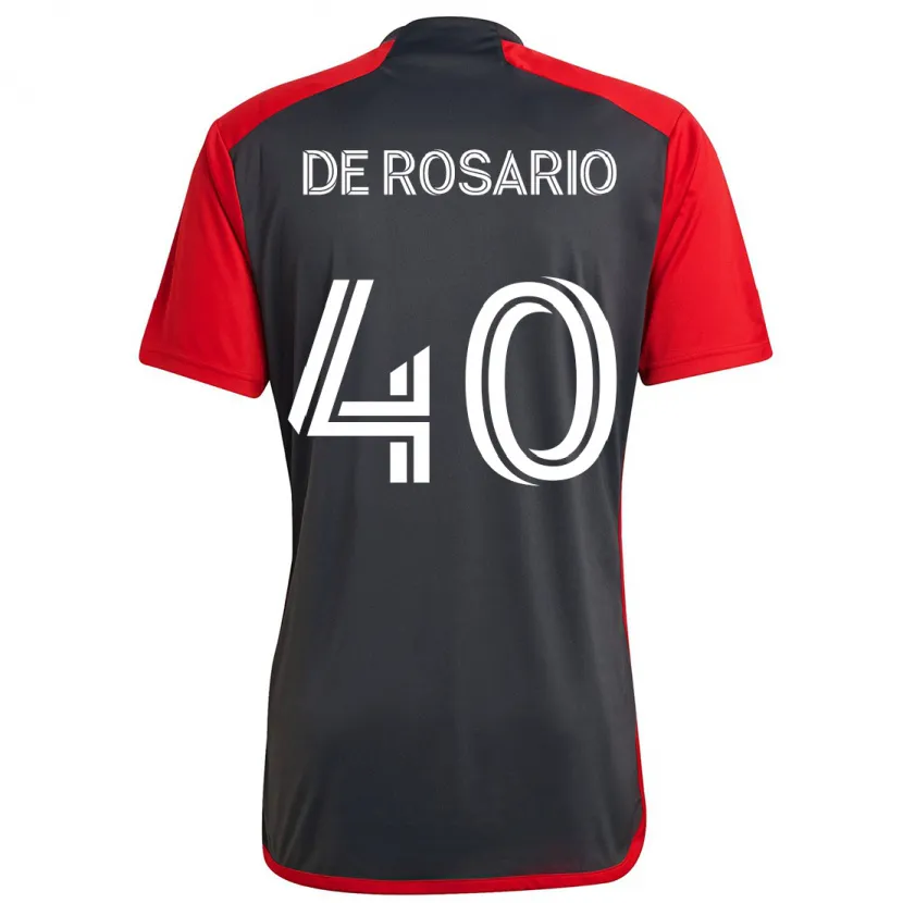 Danxen Kid Adisa De Rosario #40 Grayn Red Home Jersey 2024/25 T-Shirt