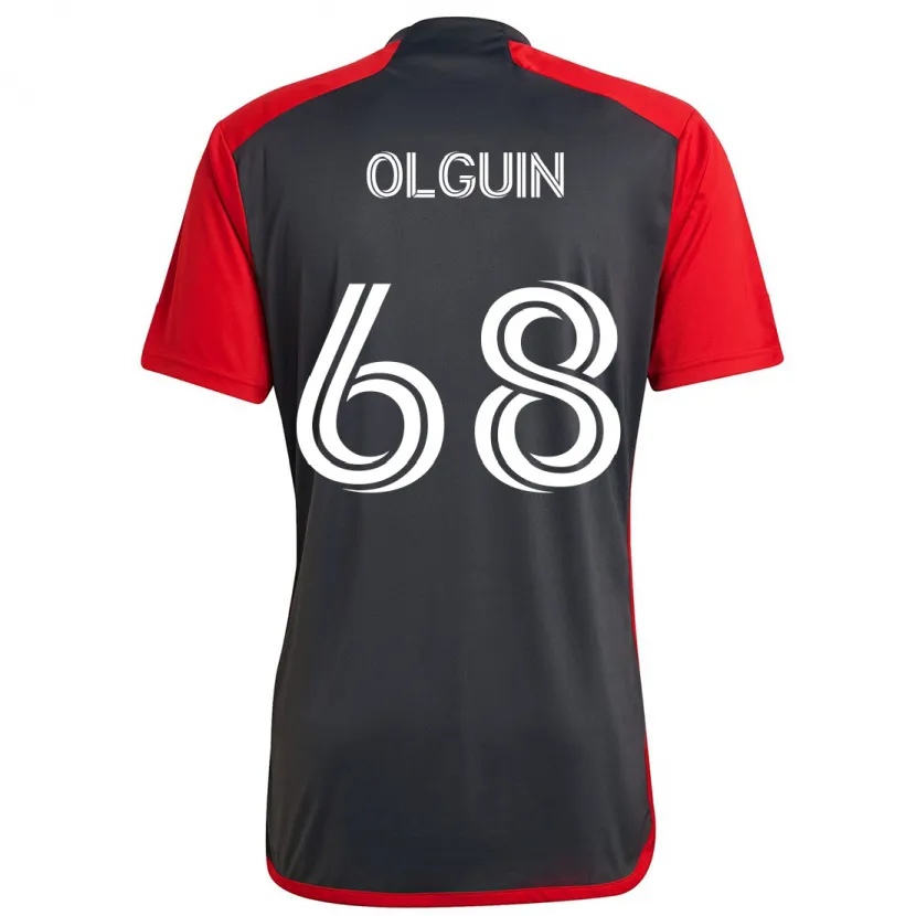 Danxen Kid Lucas Olguin #68 Grayn Red Home Jersey 2024/25 T-Shirt