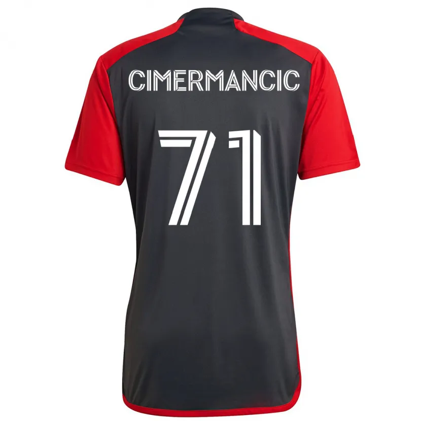 Danxen Kid Markus Cimermancic #71 Grayn Red Home Jersey 2024/25 T-Shirt