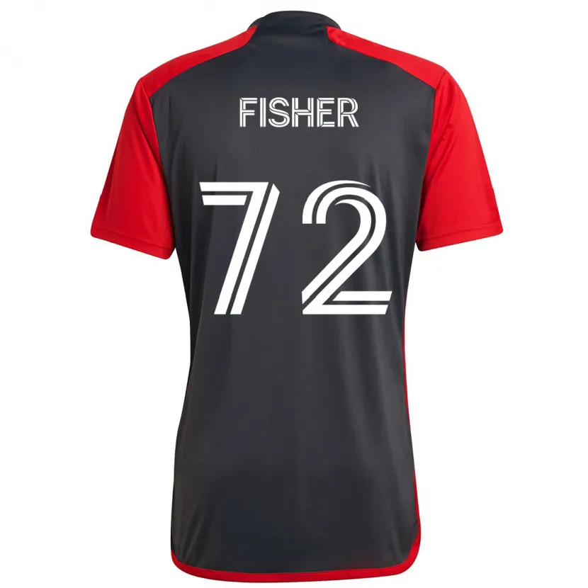 Danxen Kid Mark Fisher #72 Grayn Red Home Jersey 2024/25 T-Shirt