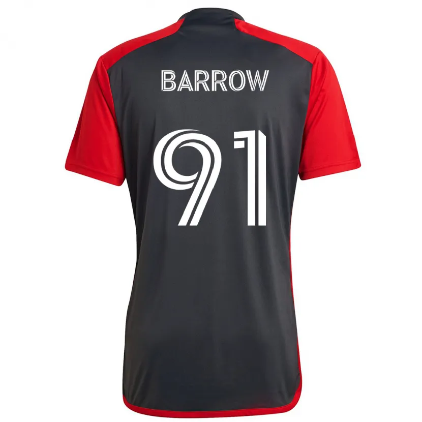 Danxen Kid Dékwon Barrow #91 Grayn Red Home Jersey 2024/25 T-Shirt