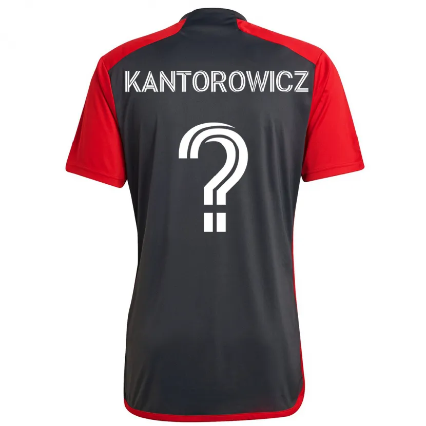 Danxen Kid Dominic Kantorowicz #0 Grayn Red Home Jersey 2024/25 T-Shirt