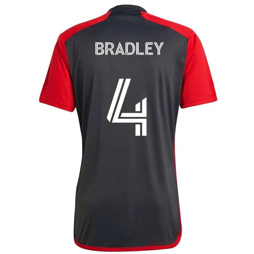 Danxen Kid Michael Bradley #4 Grayn Red Home Jersey 2024/25 T-Shirt