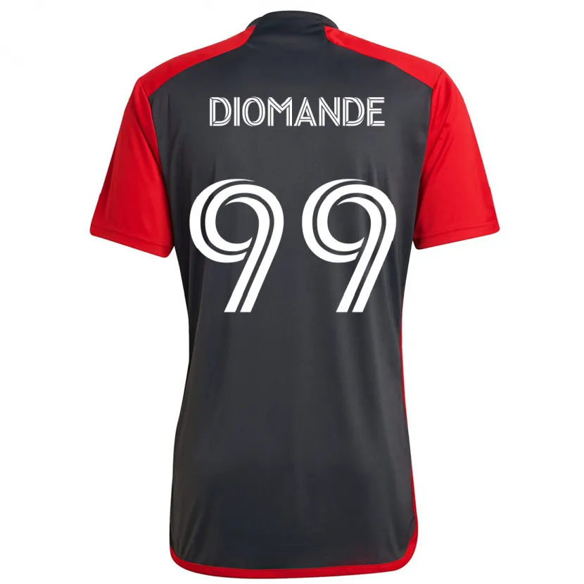 Danxen Kid Adama Diomande #99 Grayn Red Home Jersey 2024/25 T-Shirt