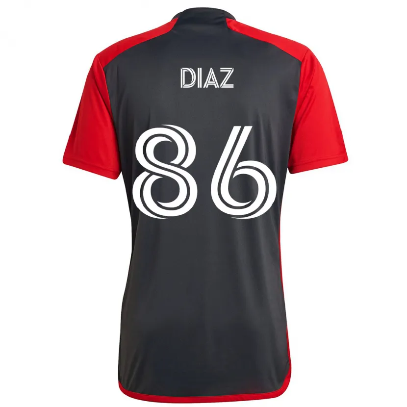 Danxen Kid Alec Díaz #86 Grayn Red Home Jersey 2024/25 T-Shirt