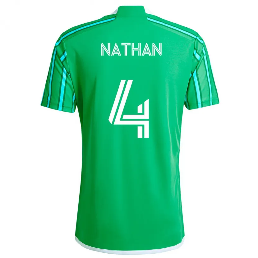 Danxen Kid Nathan #4 Green White Home Jersey 2024/25 T-Shirt