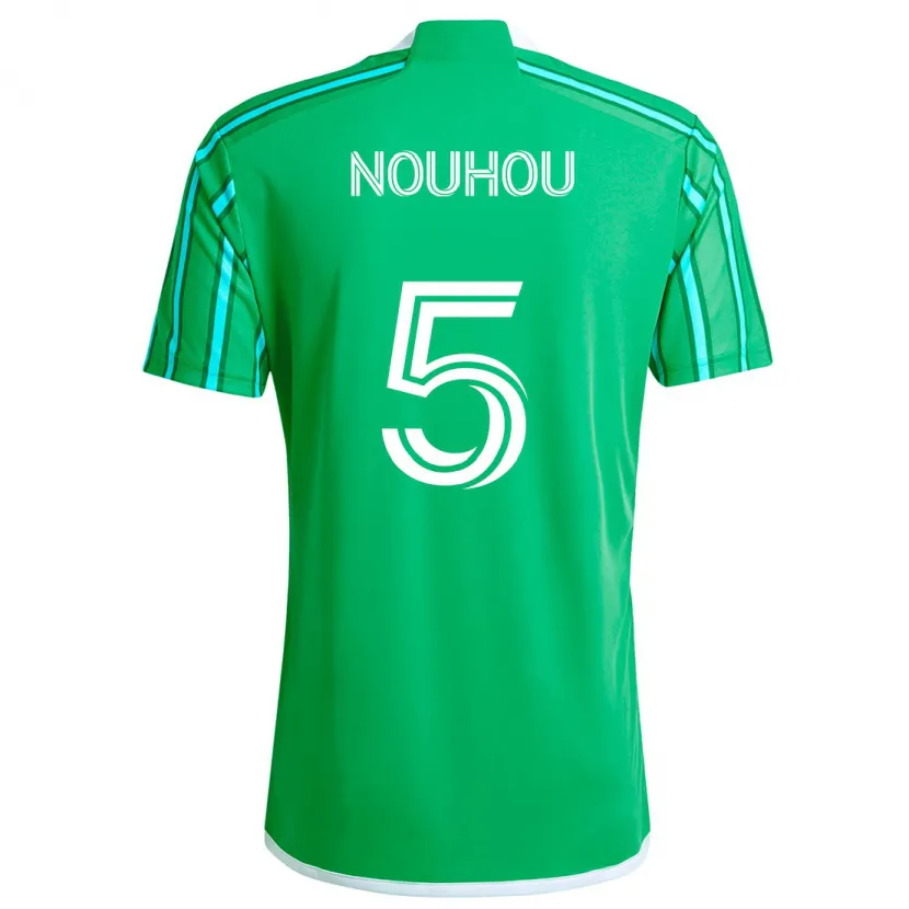 Danxen Kid Nouhou #5 Green White Home Jersey 2024/25 T-Shirt