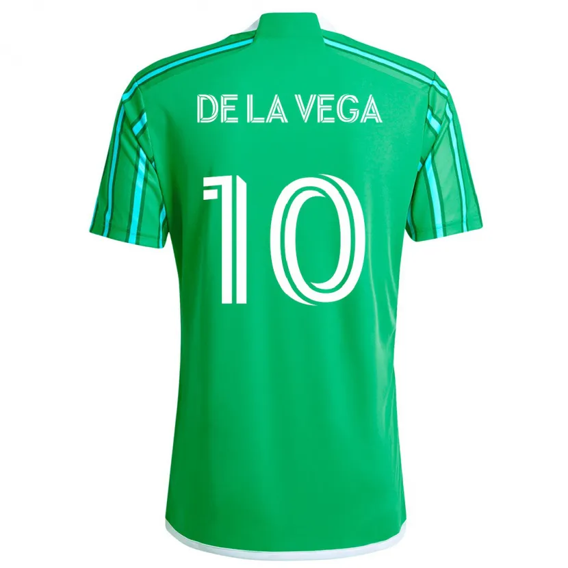 Danxen Kid Pedro De La Vega #10 Green White Home Jersey 2024/25 T-Shirt