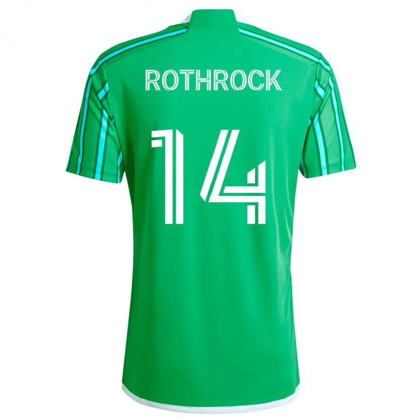 Danxen Kid Paul Rothrock #14 Green White Home Jersey 2024/25 T-Shirt