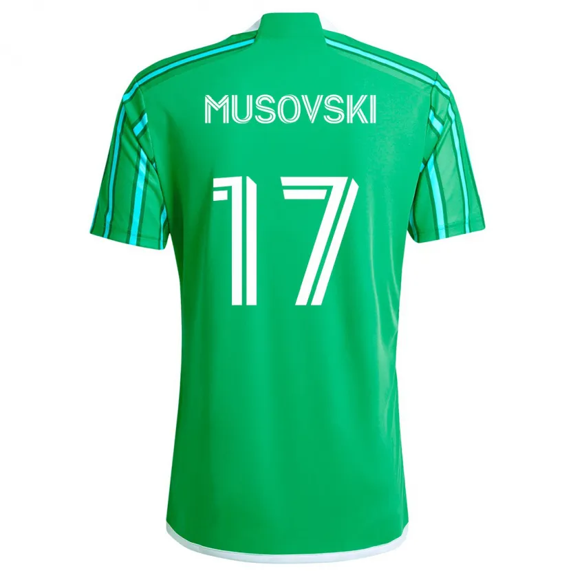 Danxen Kid Danny Musovski #17 Green White Home Jersey 2024/25 T-Shirt