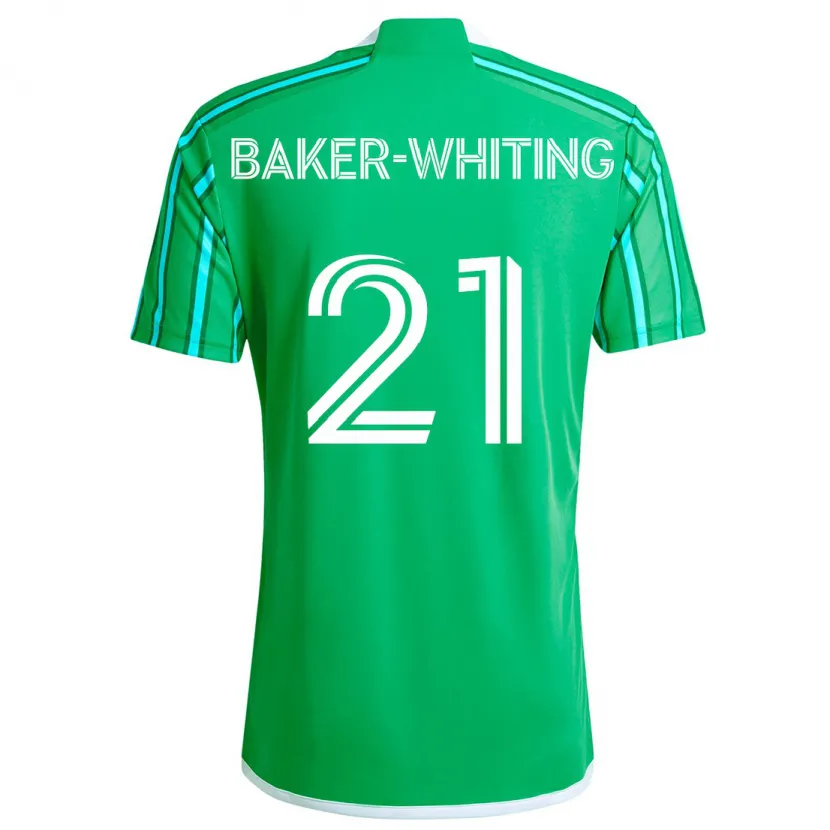 Danxen Kid Reed Baker-Whiting #21 Green White Home Jersey 2024/25 T-Shirt