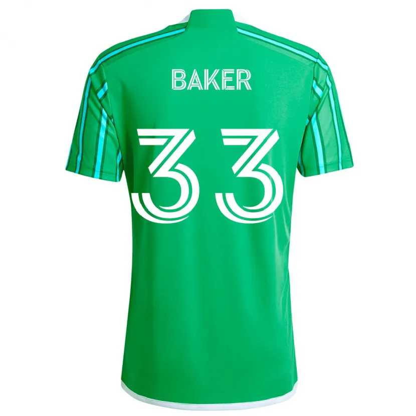 Danxen Kid Cody Baker #33 Green White Home Jersey 2024/25 T-Shirt