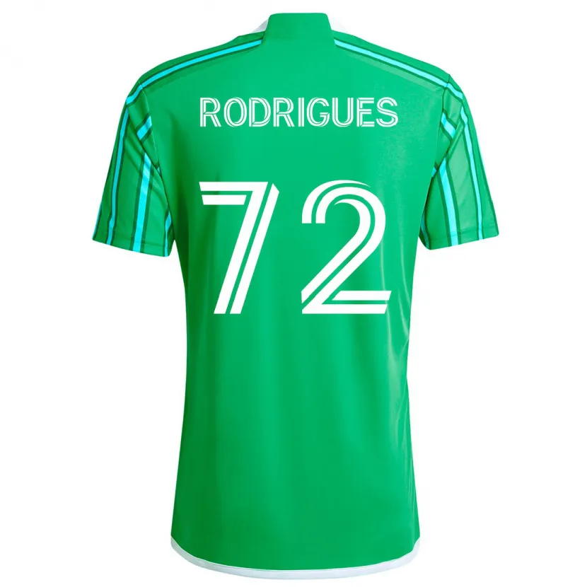 Danxen Kid Braudílio Rodrigues #72 Green White Home Jersey 2024/25 T-Shirt