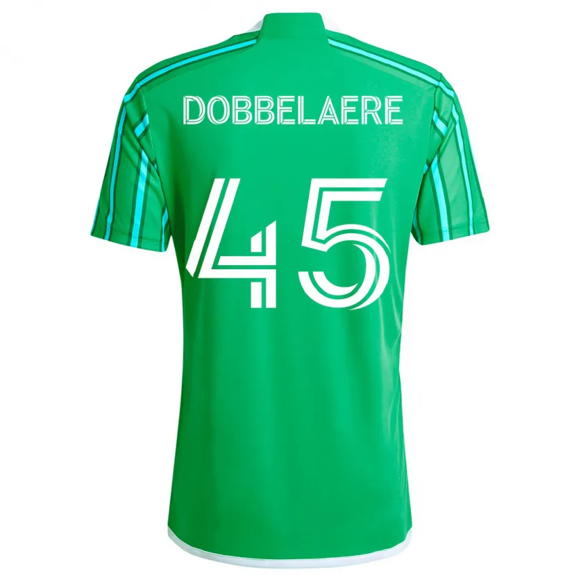 Danxen Kid Ethan Dobbelaere #45 Green White Home Jersey 2024/25 T-Shirt