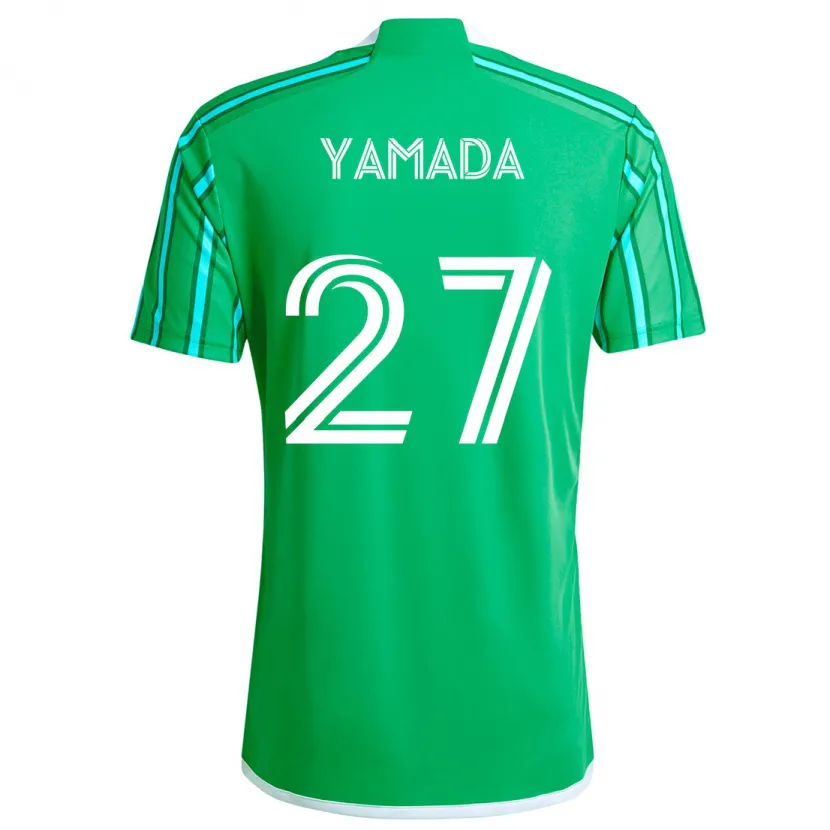 Danxen Kid Hikari Yamada #27 Green White Home Jersey 2024/25 T-Shirt