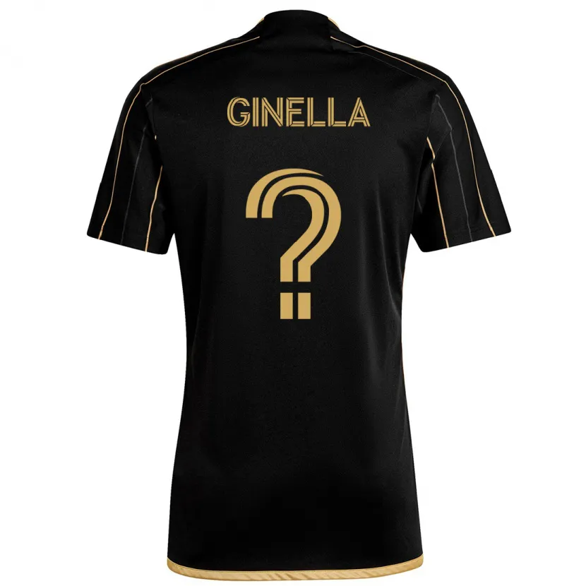 Danxen Kid Francisco Ginella #0 Black Gold Home Jersey 2024/25 T-Shirt