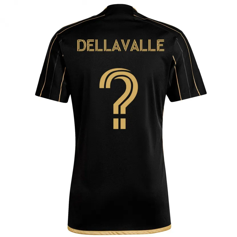 Danxen Kid Lorenzo Dellavalle #0 Black Gold Home Jersey 2024/25 T-Shirt