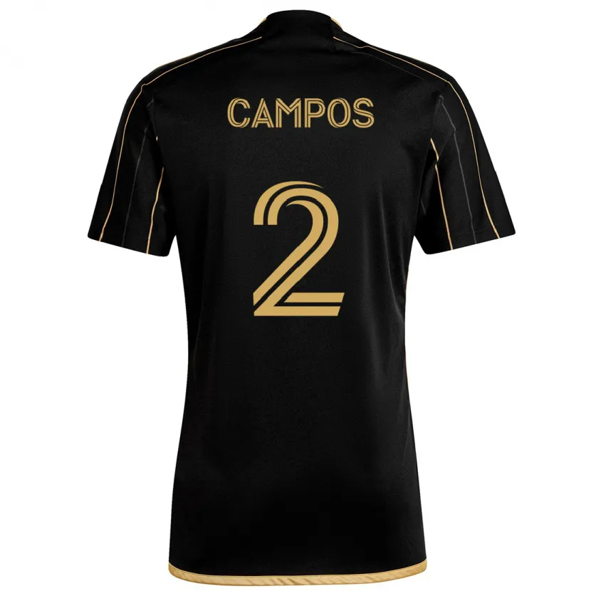 Danxen Kid Omar Campos #2 Black Gold Home Jersey 2024/25 T-Shirt