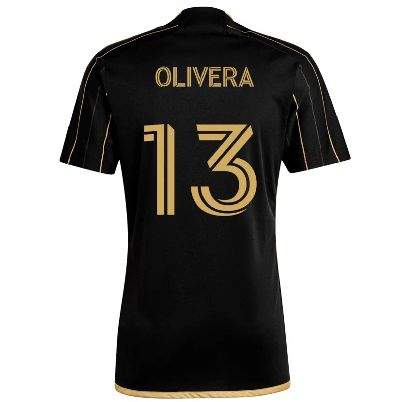 Danxen Kid Cristian Olivera #13 Black Gold Home Jersey 2024/25 T-Shirt