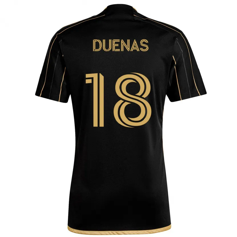 Danxen Kid Érik Dueñas #18 Black Gold Home Jersey 2024/25 T-Shirt