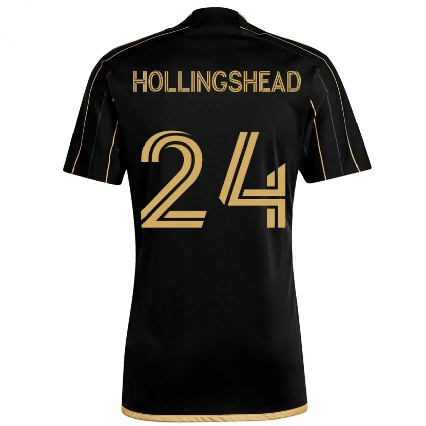 Danxen Kid Ryan Hollingshead #24 Black Gold Home Jersey 2024/25 T-Shirt