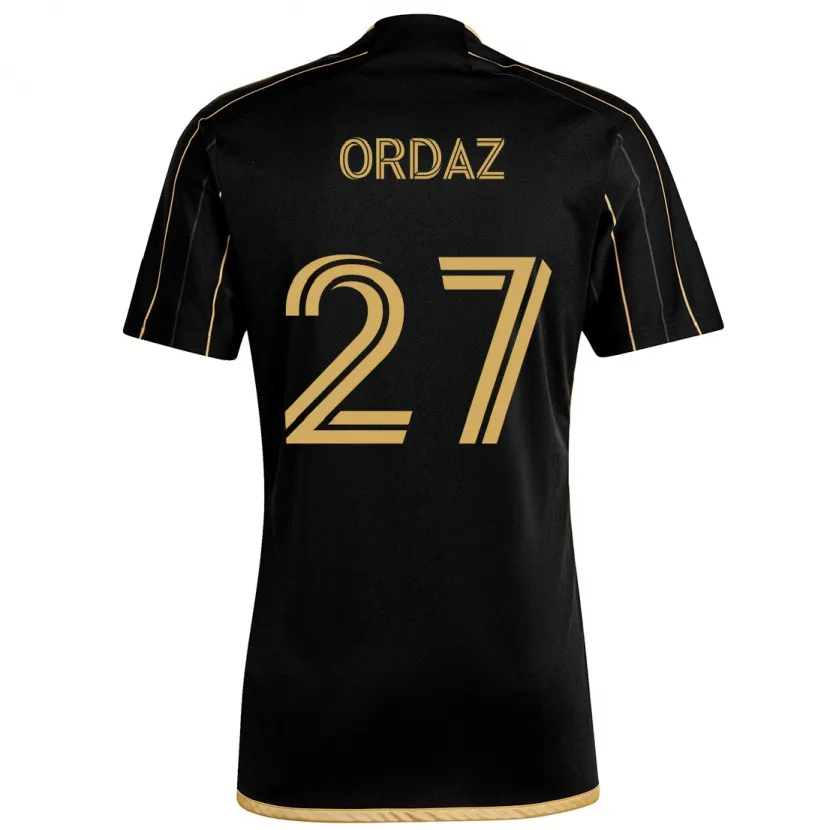 Danxen Kid Nathan Ordaz #27 Black Gold Home Jersey 2024/25 T-Shirt