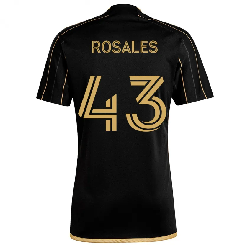 Danxen Kid Diego Rosales #43 Black Gold Home Jersey 2024/25 T-Shirt